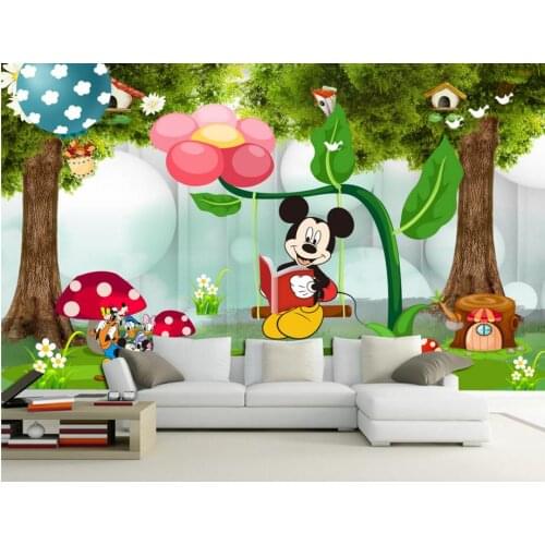 Custom childrens wallpaper, 3D cartoon murals for childrens room living room wallpaper wall vinyl wallpaper