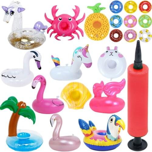 Cute Mini Swimming Pool Ring Lifebuoy Float Summer Beach Buoy Lifebelt Pump DIY Accessories for Barbie Doll Baby Girl Kids Toy