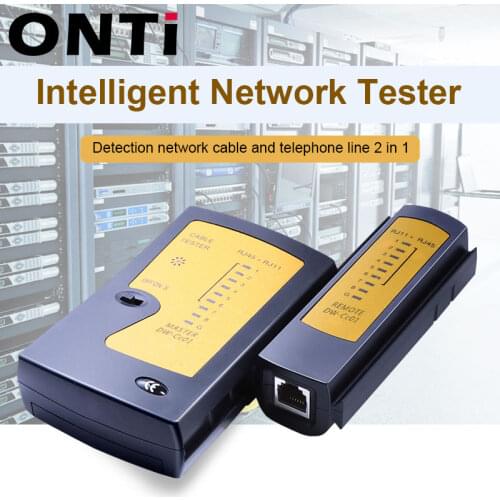 Professional Network Cable Tester RJ45 RJ11 RJ12 CAT5 UTP LAN Cable Tester Networking Tool Handheld Wire Telephone Line Detector