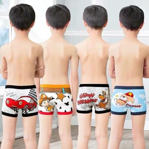 8Pc/lot Baby Girl Boy Underwear Children Cute Cartoon Animal Print Cotton Panties Boxer Briefs Shorts Toddler Kids Panties 1-10Y