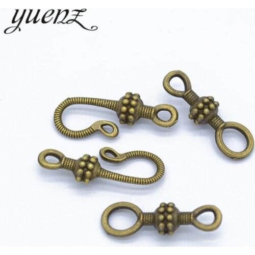 YuenZ 10 set Antique bronze tone alloy toggle clasp hook metal connectors diy jewelry findings & accessories V218