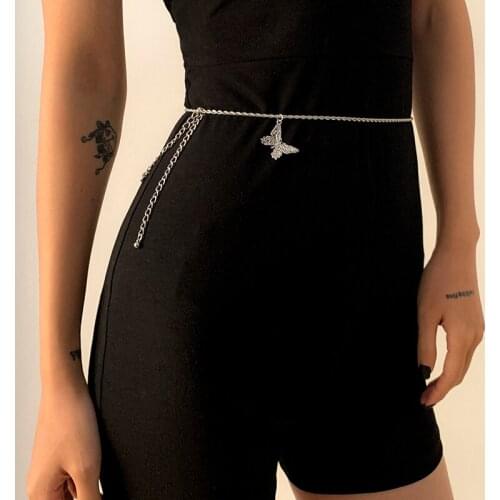 1PCS Butterfly Waist Belt Chain Women Beach Bikini Belly Chain Sexy Body Jewelry