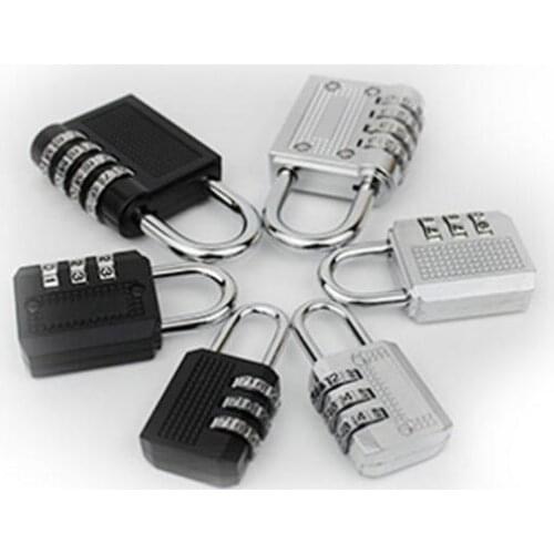 10pcs/lot! 4 Digit Combination Password Padlock Metal Lock Travel Luggage Suitcase Zipper Bag Cabinet Drawer Padlock