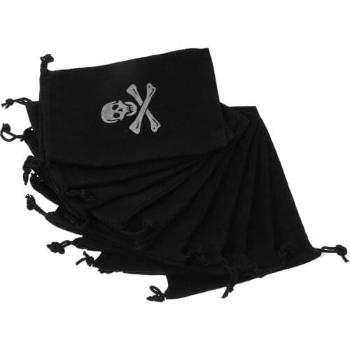 10Pcs Pirate Gold Coin Pouch Halloween Gift Candy Bag Gift Pouch Storage Bag