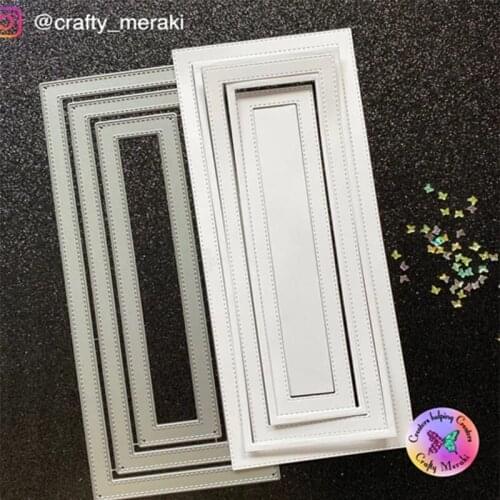 2021 New Arrival Rectangle Frame Metal Cutting Dies Craft Scrapbooking Handmade Knife Mould Blade Punch Stencils Dies Cut Model