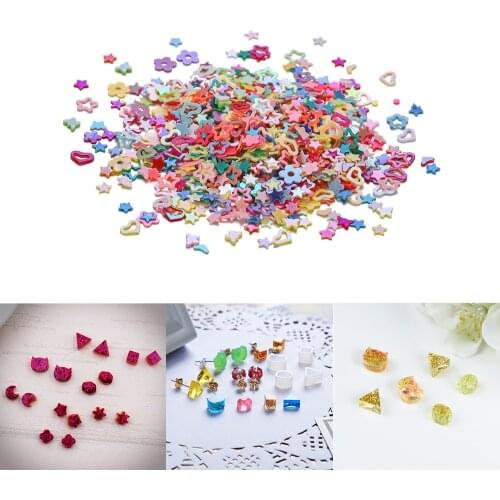 30g/set Nail Art Decoration Sequins Glitter Nail Stickers Star Moon For DIY Jewelry Making Epoxy Resin Mold Filling Accessories