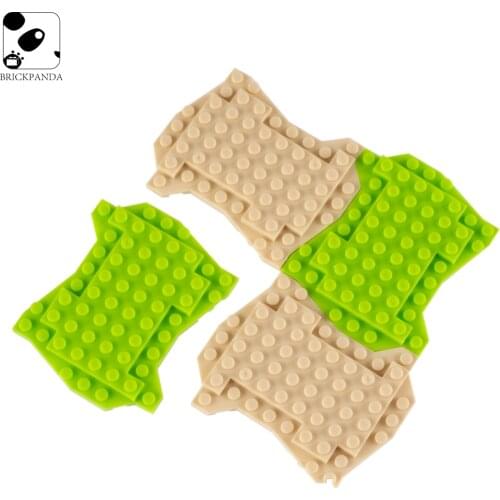 4pcs City BuildingBlocks Shaped SoleplateFlowers and Trees Base Minifigs Accessories Basic Pieces Christmas Bricks Kids Toys