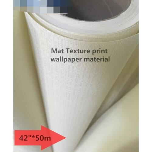 42"*50m Mat Texture OEM print material wallpaper for eco solvent printer