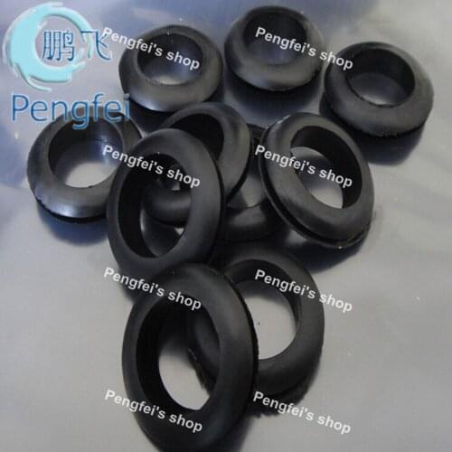 Free shipping 1000PCS inner diameter 3mm black PVC grommets PVC cable protector