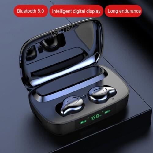 TWS Pro Bluetooth 5.0 Wireless Headset Earphone IPX7 Waterproof Digital Display In-Ear Earbuds Headset With 2200mAh Charging Box