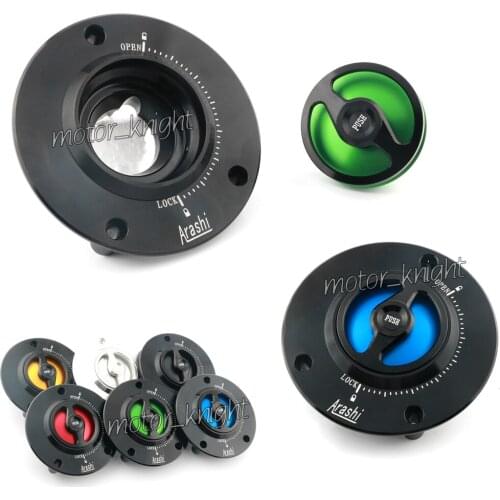 CNC Quick Lock Tankdeckel Fuel Gas Tank Cap 3 Holes For SUZUKI GSXR600 GSX-R 750 GSXR1000 2004-2018 GSXR1300 Hayabusa 2008-2016