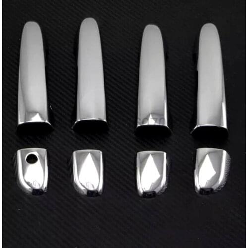 For Mazda CX-4 CX4 8pcs Chrome Car Exterior Side Door Handles Cover Trim Protectors Auto Part Accessories