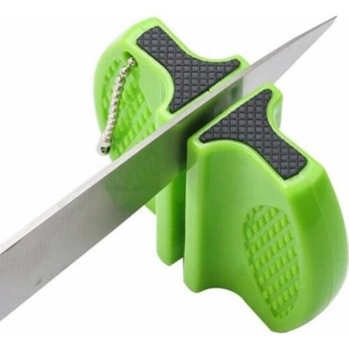4 Colors Two-stage Mini Manual Knife Sharpener Ceramic Rod Tungsten Steel Pocket Kitchen Sharpening Tools