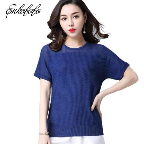 Женские короткие футболки Enkofofo China At AliExpress