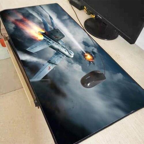 War Thunder RGB Gaming Keyboard and Mouse Pad PC Computer Desktop Colorful Luminous 14 Patterns Color LED Luminous Desk Mat XXL