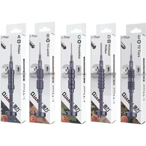 Qianli iThor Screwdriver S2 steel Disassemble Tool Mobile Phone Repair Set 3D Bolt Driver A B C D E Model
