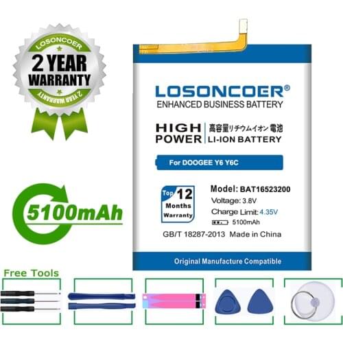 LOSONCOER DOOGEE Y6 Phone Batteries