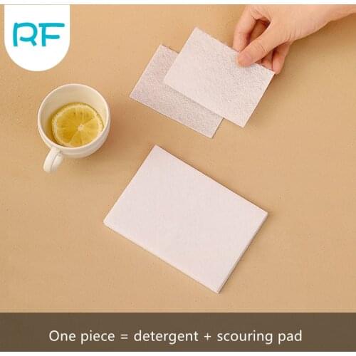 Multifunctional citric acid rag kitchen sink glass stainless steel degreasing baking soda cleaning cloth kitchen supplies