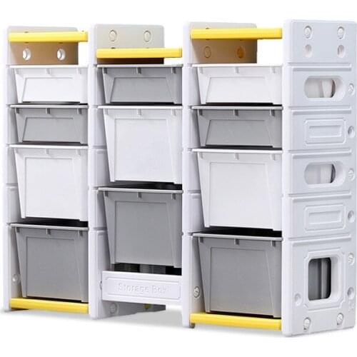Multilayer Toy Storage Shelf Organizer Storage Cabinet Drawing Bookcase