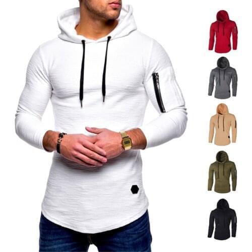 Autumn Outdoor Long Sleeve Running Jacket Men Casual Hoody Sweatshirts Plus Size Solid Jogging Suit Fitness Sportswear 3XL