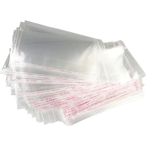 OPP Resealable Cellophane Poly Bags Clear Self Adhesive Seal Plastic Transport Packaging Masks Individually Packaged
