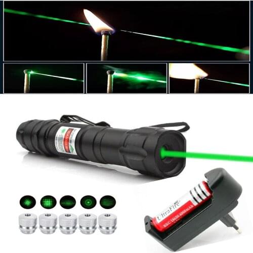 Hunting high-power green laser adjustable scorch green laser pointer pen 532nm ultra-long radiation 10000 meters Lazer 009