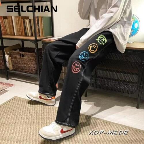 SELCHIAN Straight Jeans For Men
