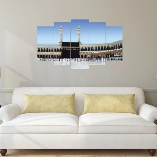 KAABA RELIGIOUS DECORATIVE 5 PARTS MDF TABLE 60*100 cm Anadalu Turkey Dubai Arabic Malaysian Indian Turkish religious