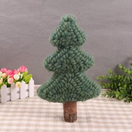 Creative handmade wool felt ornaments Christmas tree crafts photography props ornaments wool felt yarn christmas tree