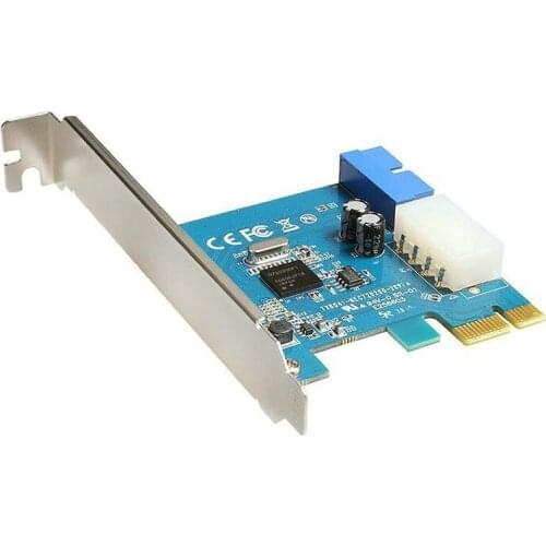 PCI-E Expansion External To Internal 20pin Header PCIe Pci Express Card with 4pin IDE Power Connector NEC720200 Chip