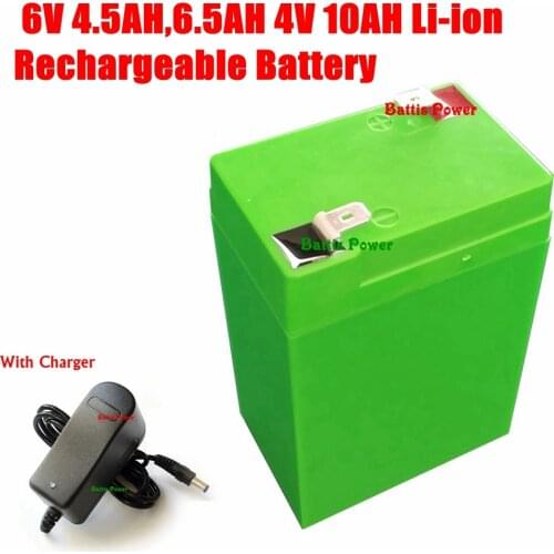 High quality 6V 4.5AH,6.5AH 4V 10AH Li-ion Rechargeable Battery kids cars /Toys/electronic scales Power Bank
