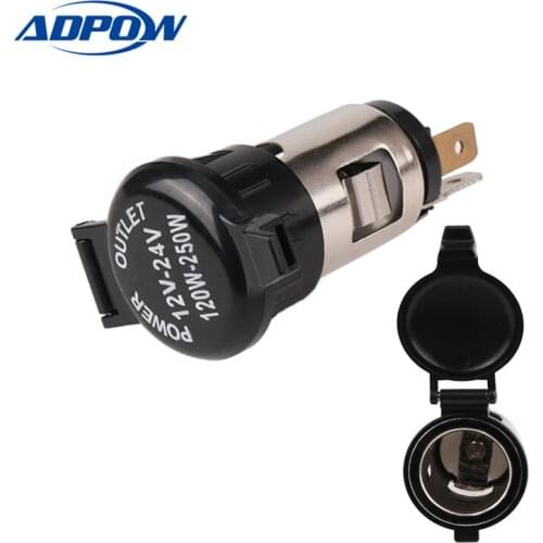 12v Auto Motorcycle Cigarette Lighter Power Socket Plug Car Cigarette Lighter Socket Plug Parts Ignition For Truck Car