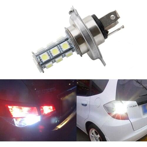 12V 6000K White RV Camper Headlight H4 5050 18-LED Light Bulbs Backup Reverse Wholesale&Drop Ship