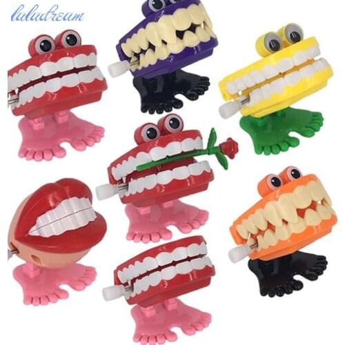4pcs/lot Wind Up Toys Novelty Windup Teeth Windup Teeth Clockwork Teeth Toys Plastic Electric Clockwork Toys For Baby Toys