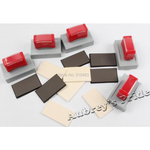 5Pcs Rectangle HD-27x55mm Holder Rubber Pad Sponge Free Edge Sealing for Flash Stamp Shell Material Selfinking Stamping