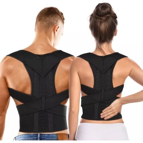 Aptoco Magnetic Therapy Posture Corrector Brace Shoulder Back Support Belt Braces & Supports Belt Shoulder Posture Unisex