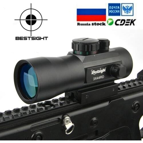 B bestsight 3x44 holographic sight red dot sight scope tactical riflescope fit 11mm/20mm rail mount hunting scopes