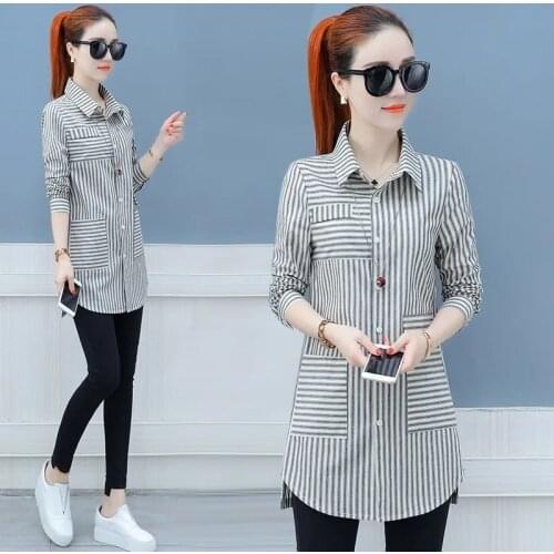 Женские рубашки в полоску CAN XIN LCY China At AliExpress