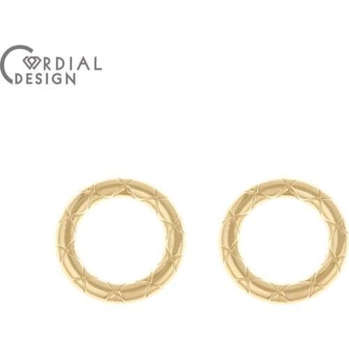 Cordial Design 100Pcs 18*18MM Earrings Accessories/DIY Charms/Connectors/Loop Shape/Hand Made/Jewelry Findings & Components