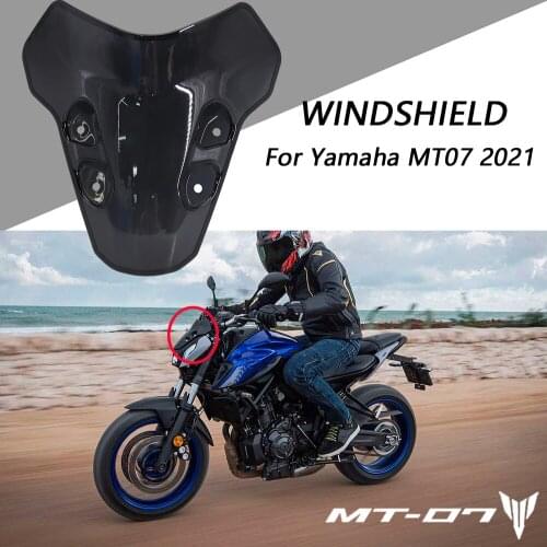 New Motorcycle Accessories Windscreen Windshield Deflectors Wind Shield Screen Protector Parts For Yamaha MT07 2021
