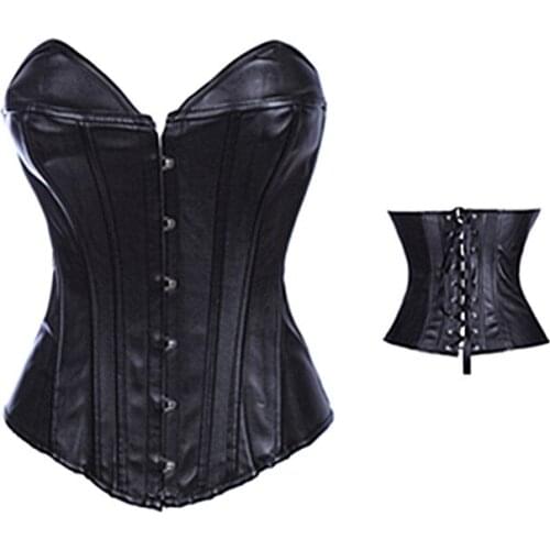 Leather corset waist corset Corset steampunk gothic waist sexy corselet Bustier corset corselet waist trainer