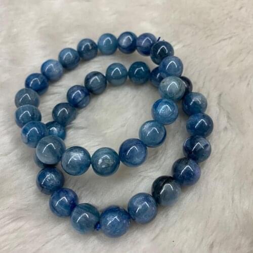Round natural kyanite beads bracelet natural stone bracelet DIY jewerly for woman for man wholesale