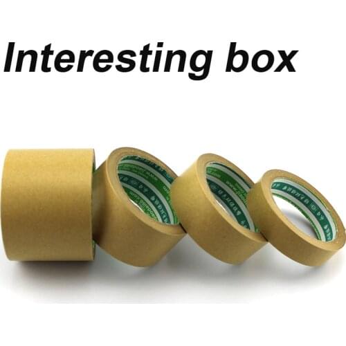 Kraft paper tape, hand-made DIY photo frame paper tape, high sticky tearing paper sealing tape, easy to tear