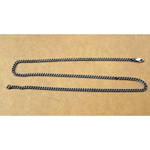 Mackwalker Pure Titanium Military Chain Dog Tag Necklace for Men and Women without Pendant