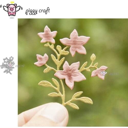Piggy Craft metal cutting dies cut die mold New Flower leaf strip Scrapbook paper craft knife mould blade punch stencils dies