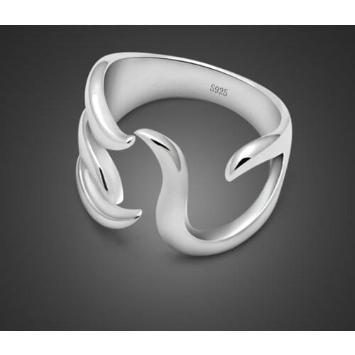 Fashion kid girl silver ring. Woman 925 sterling silver ring adjusts the size. Personality little finger ring. Wholesale jewelry