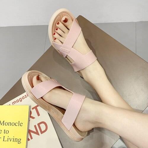 Fashion Flat Womens Sandals Summer Thick Bottomed Student Slippers Womens Anti-slip Sandals Women Shoes