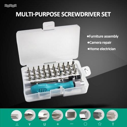 Tool Repair 32 In 1 Screwdriver Set Precision Mini Magnetic Screwdriver Bits Kit For Phone Camera Repair