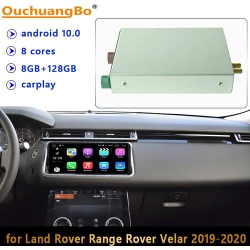 Ouchuangbo android 10 decoder box for Land Rover Range Rover Velar Sport intergrated smart host multimedia player 8+128GB