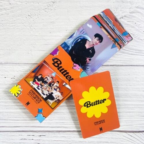 Kpop Bangtan Boys Lomo Card Poster New Album Butter 8th Anniversary Meeting Photocard Jung Kook Suga Jimin Jin J-HOPE 55 Pcs/set